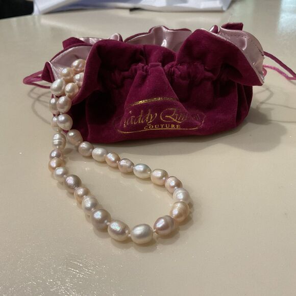 NEW Pink Purple Freshwater Pearl Necklace 32” Long NWT - Picture 5 of 14